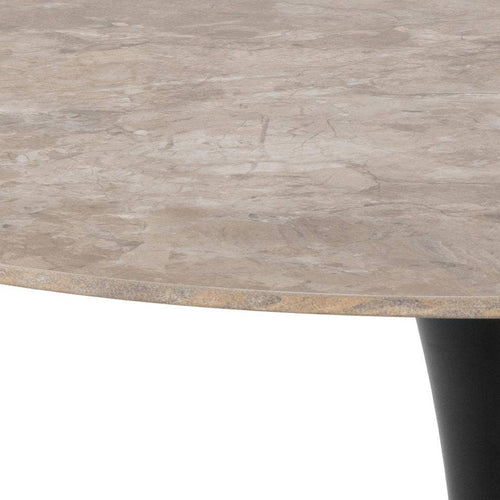 Lisomme Marly ronde eettafel keramiek bruin - Ø90x75 cm