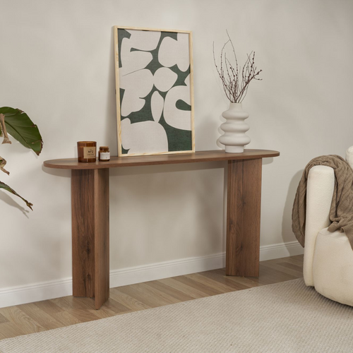 Calicosy - SIRA Design haltafel - Zwart hout - 35x150x75 cm