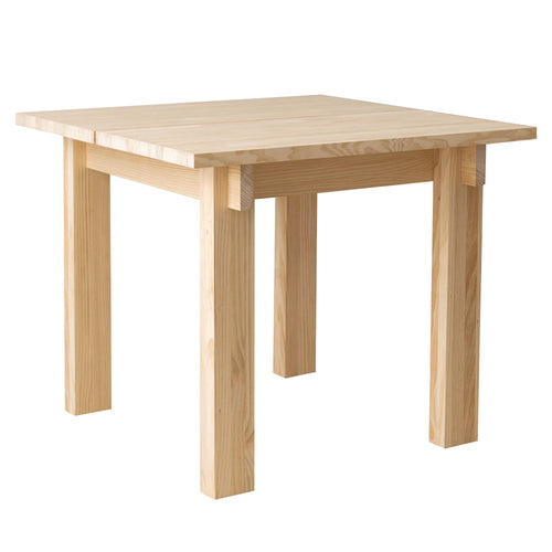 Naan Furniture Eettafel Pals - Natuurlijk ongelakt massief hout - 4 personen - 90 cm - vtwonen shop