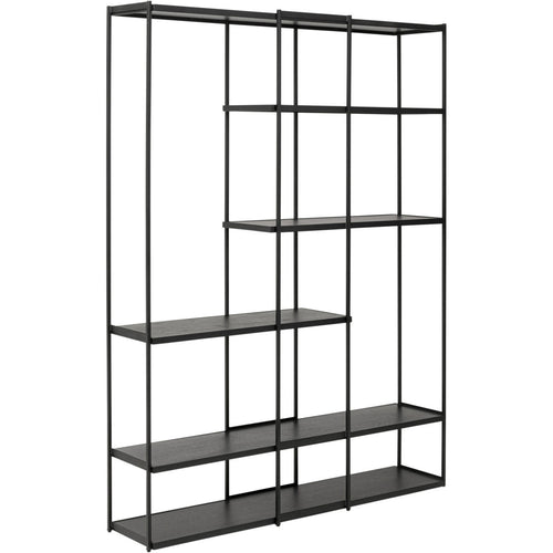 Kare Design Bookshelf Oslo zwart 200x150cm - vtwonen shop