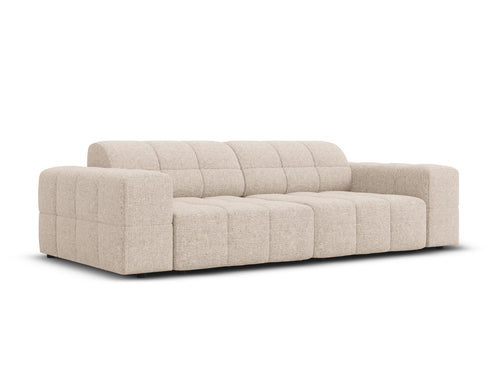 Cosmopolitan Design Bank Chicago 3-zits, chenille beige - 102x212x78cm