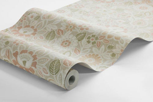Borastapeter behang bloemen beige - 53 cm x 11.2 m - 660155 - vtwonen shop
