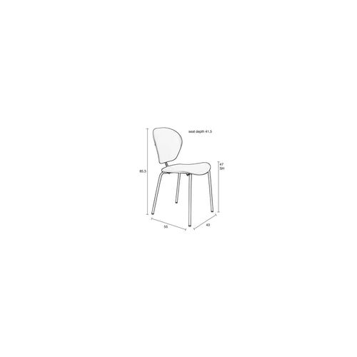 Zuiver The Ocean Chair Eetkamerstoelen Ocean Blue - Set van 2 - vtwonen shop