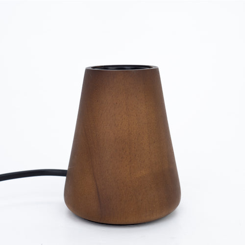 EGLO tafellamp Asby - e27 - 10 cm - donkerbruin - hout - vtwonen shop