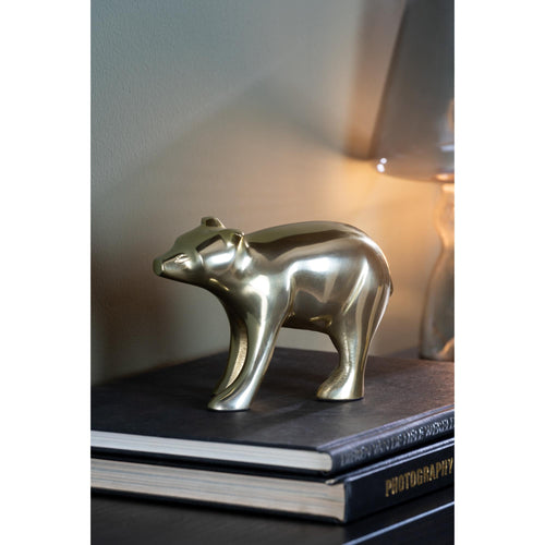 Present Time ornament Bear - goud - 15x7x10.5cm - vtwonen shop