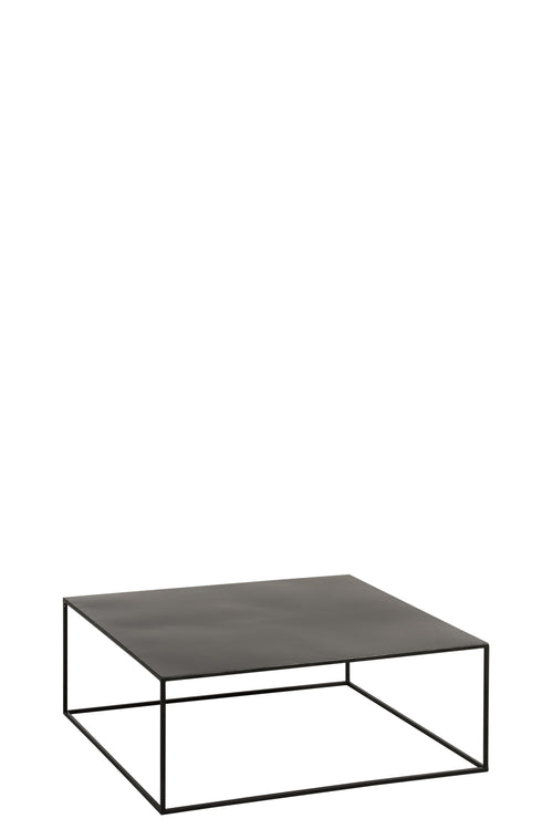 J-Line salontafel Vierkant - metaal - zwart
