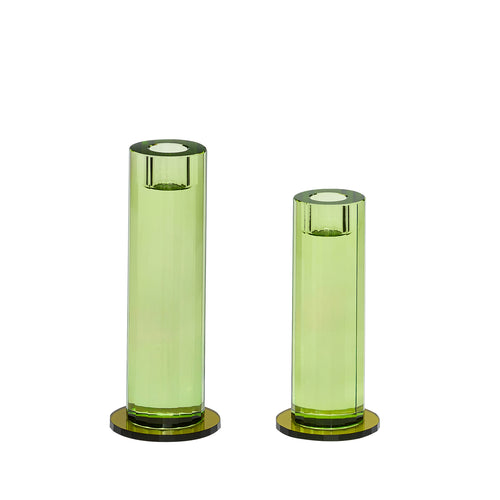 Hübsch kandelaar Cut - kristal - ø7xh16cm/ø7xh18cm