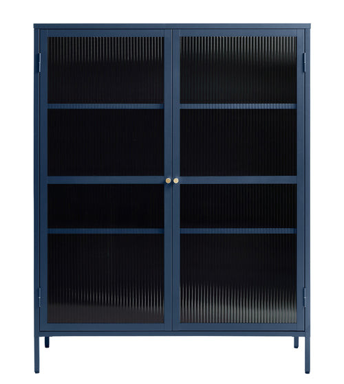 Rebellenclub vitrinekast omeo - 140 x 111 cm - blauw - vtwonen shop