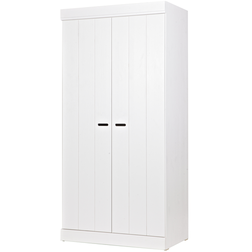 WOOOD kast 2-deurs Connect - Grenen - Wit - 195x94x53 - vtwonen shop