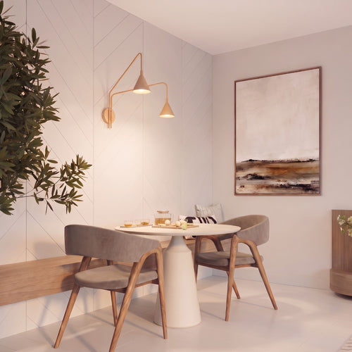 Sollux Lighting Wandlamp NOX 2 goud met schakelaar - 150x80x30cm