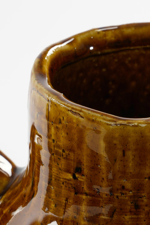 Mica Decorations  Elena Vaas - H34 x Ø26 cm - Keramiek - Bruin