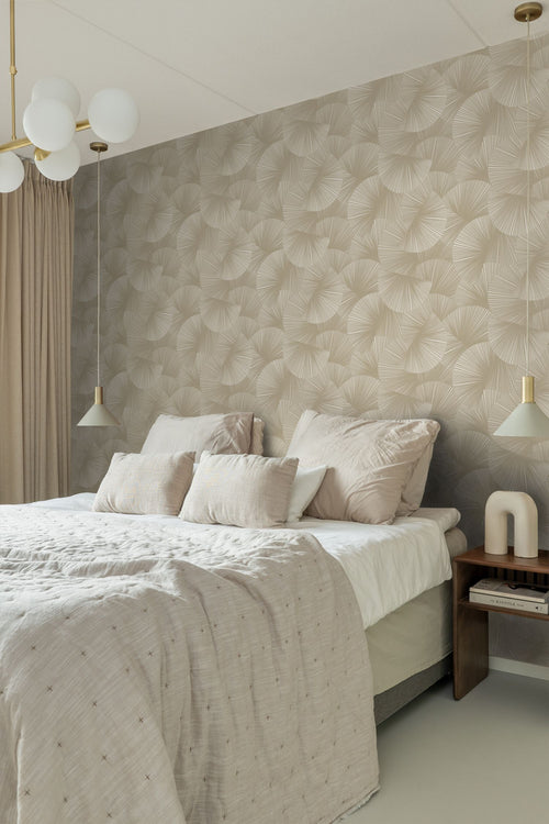 Origin Wallcoverings behang grafisch 3D motief taupe - 0.53 x 10.05 m - 348043 - vtwonen shop