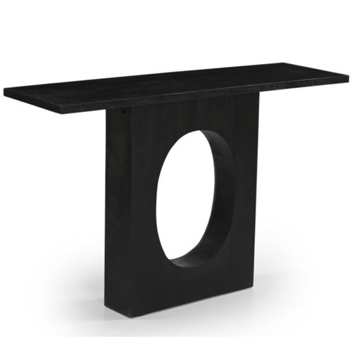 Giga Meubel Sidetable Jolijn - Zwart Mangohout - 120x35x77cm