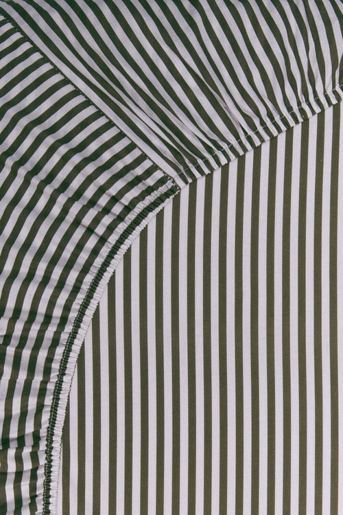 vtwonen Hoeslaken Mini Stripe - 180 x 200 cm Pocket depth: 25 cm - Naturel