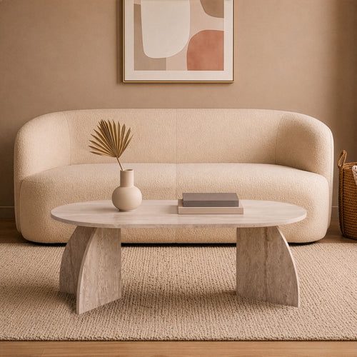 Calicosy - SELENE Salontafel - Licht hout - 120x60x40 cm