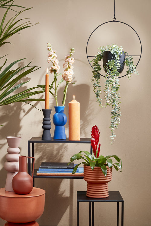 Mica Decorations Dexter Hangpot - L34 x B14 x H65 cm - Zwart - vtwonen shop