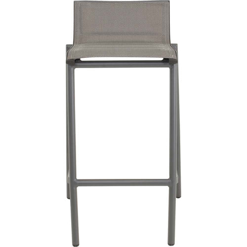 Lesli Living bistrostoel Milazzo - antraciet - 52x54x89cm - set van 4