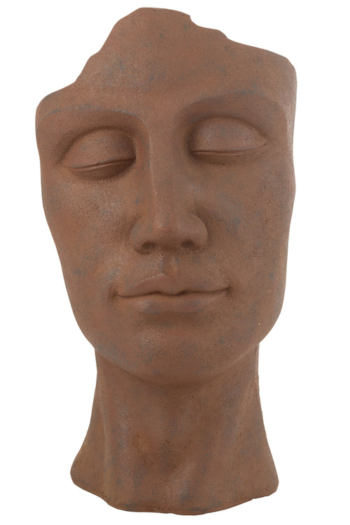 J-Line bloempot David - keramiek - roest - large - Ø 36 cm - vtwonen shop