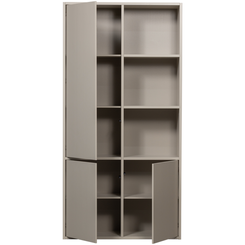 WOOOD opbergkast Meggy Links - Grenen hout - Dust/Grijs - 215x108x40 - vtwonen shop