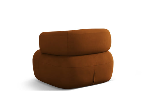 Micadoni - Fauteuil "Jenny" flueel roze - 88x90x73cm