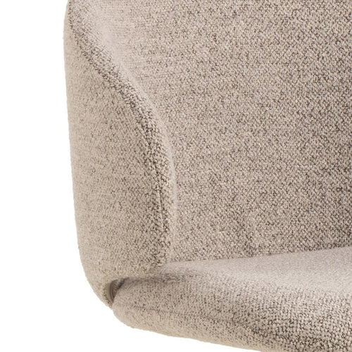 Rebellenclub Eetkamerstoel Malawi - Beige met beige frame