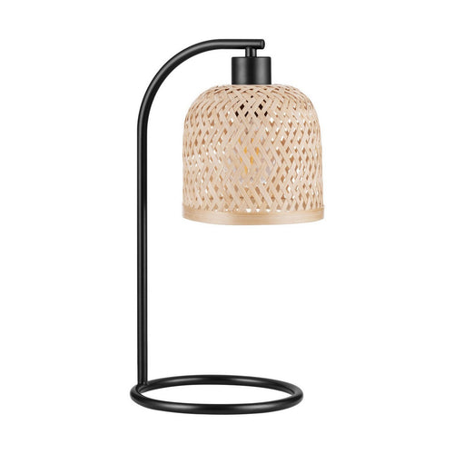 Nova Luce INTRA Tafellamp zwart, naturel E27 1x12W