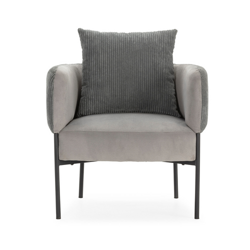 Calicosy - ARUNI Fauteuil in stof - Grijs - 78x73x75 cm