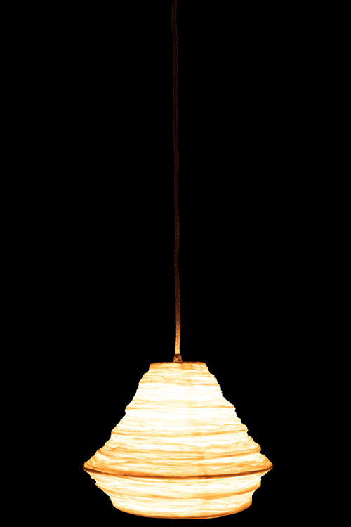 J-Line hanglamp Nest - rotan - wit