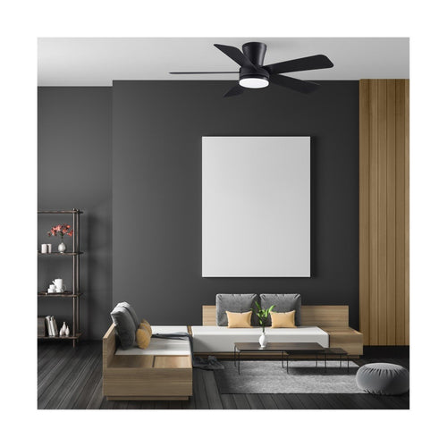 CristalRecord plafondventilator Benda - 1 lichts - 101  x 23.5   cm - zwart - vtwonen shop