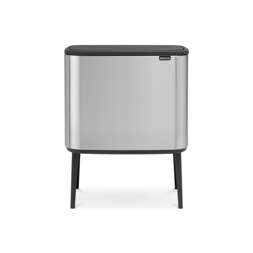 Brabantia Bo Touch Bin, met 3 binnenemmers, 3 x 11 liter - Matt Steel Fingerprint Proof