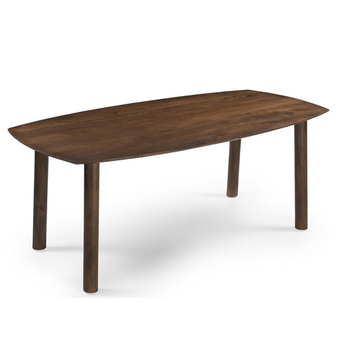 Giga Meubel Eettafel Leone - Deens Ovaal - Donkerbruin Hout - 170x100x76cm