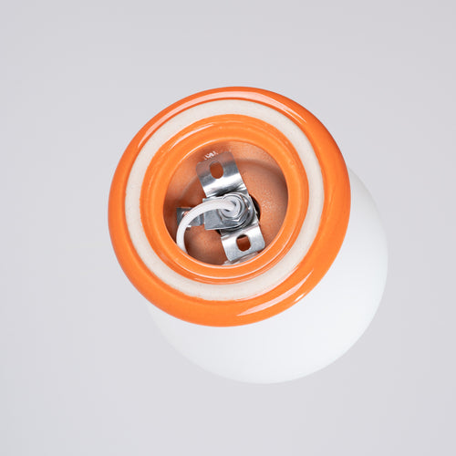 Sollux Lighting Wandlamp ZORI oranje IP44 - 12x16x12cm