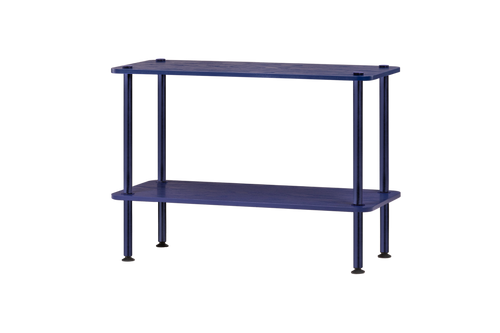 noo.ma Teidi 2-laags houten rekunit - modulair, eikenfineer, 115 x 38 x 9 cm