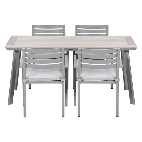 Garden Impressions Tuinset Amarillo 5-delig - Penedo tuintafel 160x90 taupe