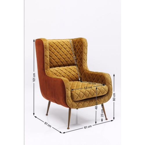 Kare Design Fauteuil Nona fluweel - vtwonen shop