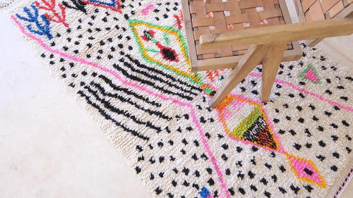 AFK Living vloerkleed Berber - handgemaakt - Wol - 124 x 222 cm