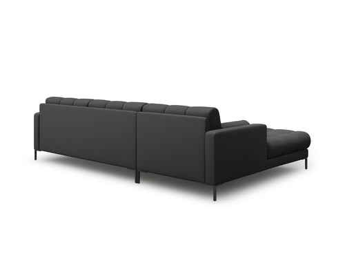 Cosmopolitan Design linker hoekbank Bali 5-zits, structurele stof, donkergrijs - 185x293x75cm
