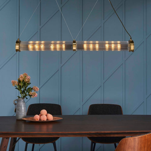 Signature - Dubbele glazen metalen ophangbuis - Grijs - 120x0x120 cm
