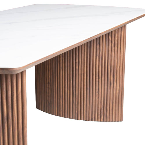 DÉJA Living Eettafel Chela - Rechthoek Walnoot Keramisch - 200x90x75cm