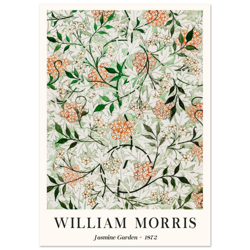 Artfulprints  William Morris - Jasmine garden   poster A4 21x29.7 cm
