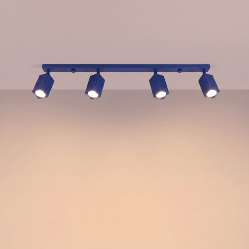 Sollux Lighting Plafondlamp RAYO 4L ultramarijn - 81x6x16,5cm