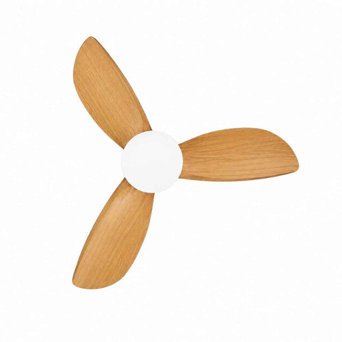 CristalRecord plafondventilator Bryan - 1 lichts - 92  x 38.5   cm - wit hout