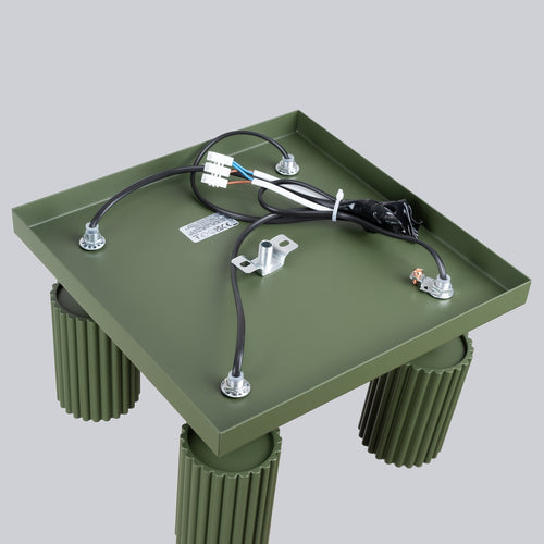 Sollux Lighting Plafondlamp KARBON 4 olijfgroen - 25x25x16,5cm