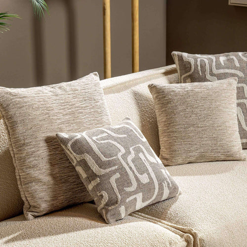 EMILIO | sierkussen 45x45 cm | Plaza Taupe | taupe | Hoii