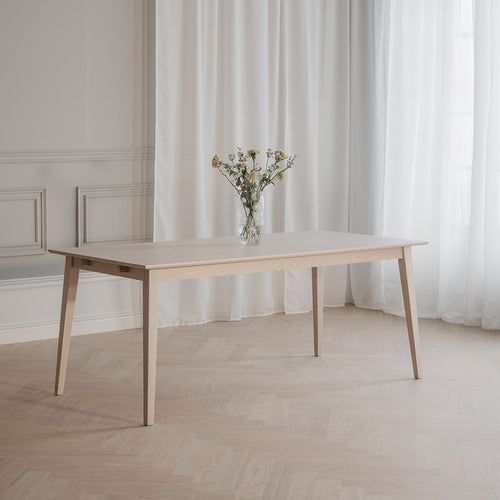 Rowico Home Filippa verlengbare houten eettafel whitewash - 180 x 90 cm - vtwonen shop