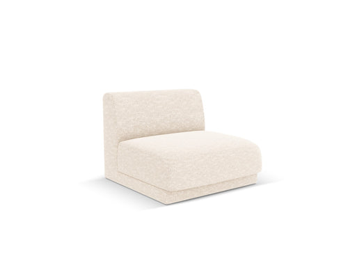 Micadoni Module Miley structurele stof ivoor - 90x75x70cm