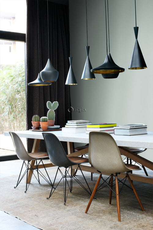 Origin Wallcoverings behang hamerslag bewerkt metaal lagunegroen - 53 cm x 10.05 m - 347601