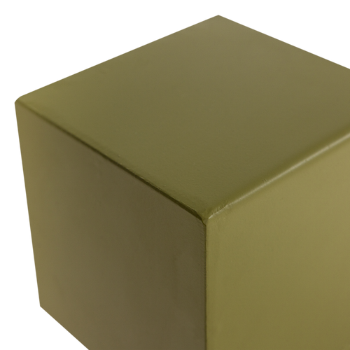 WOOOD wanddeco set vaas/kubus Numo - Metaal - Groen - 29x13x13