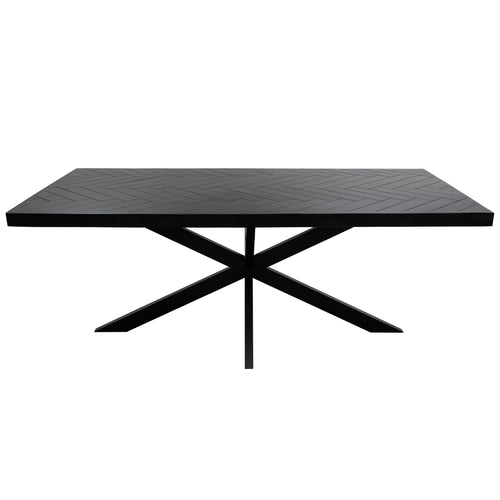 Kick eettafel Hugo - 200cm - Zwart