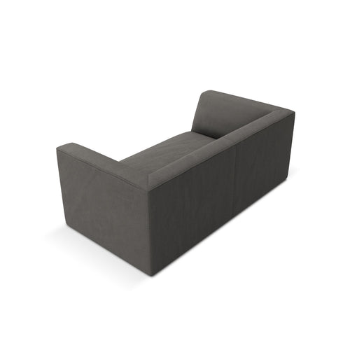 Cosmopolitan Design - Bank Siena 2-zits, ribfluwelen donkergrijs - 92x174x69cm